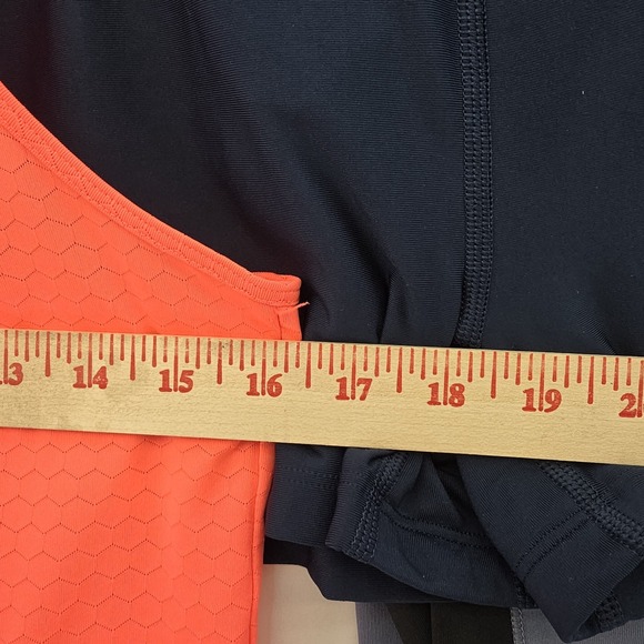 Under Armour Shirt Shorts Pullover Womens Small Pink Blue‎ 1/2 Zip Run Gym Set - Picture 12 of 16